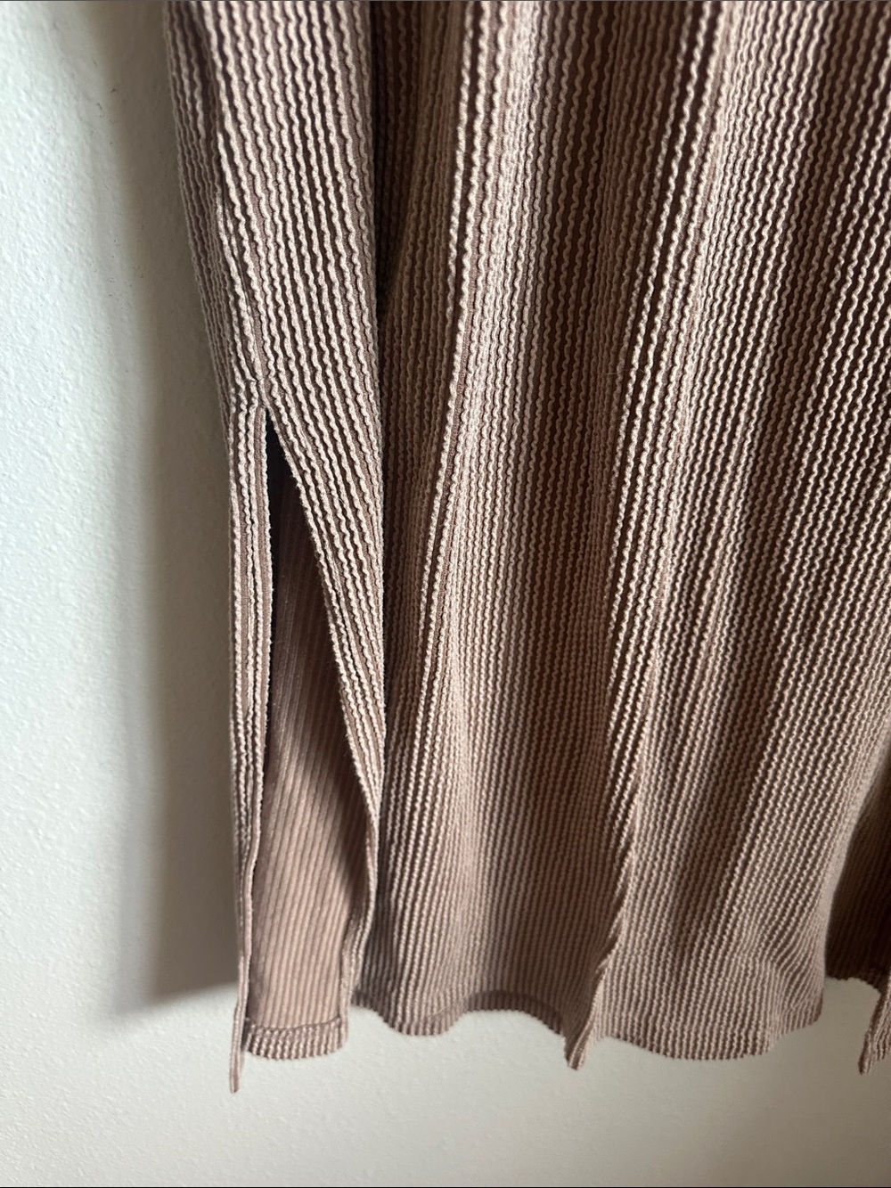 Three Bird Nest Taupe Drawstring Maxi Skirt - Picture 5 of 6